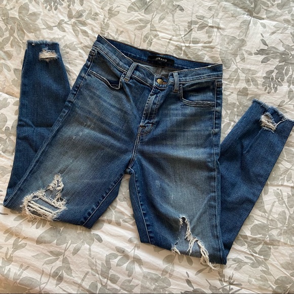 J Brand Alana High Rise Crop Skinny Jeans -Torrent - Picture 4 of 8